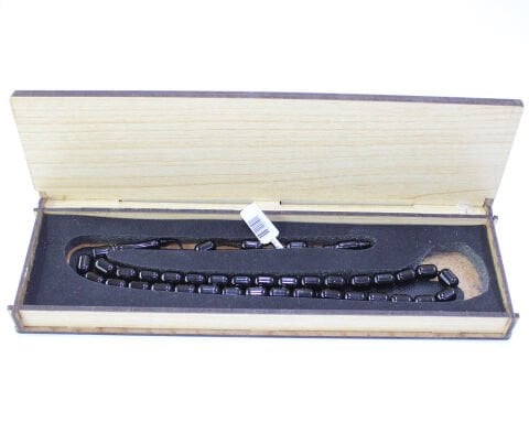 Ay Yıldız Ahşap Tespih Kutusu Dikdörtgen Model