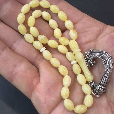 Akça Kaliningrad Damla Kehribar Tespih 5,5*8 (mm)-2