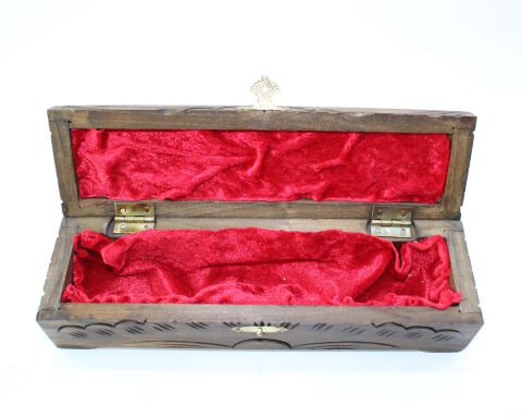 El Yapımı Oyma Ahşap Tespih Kutusu