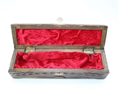 El Yapımı Oyma Ahşap Tespih Kutusu