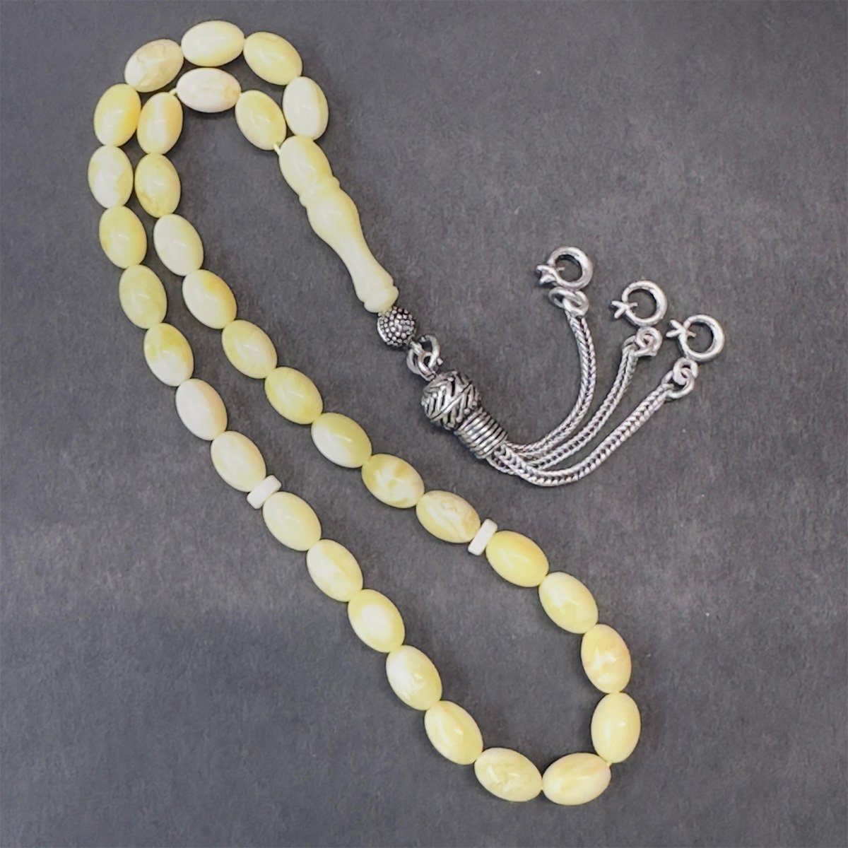 Akça Kaliningrad Damla Kehribar Tespih 5,5*8 (mm)-3