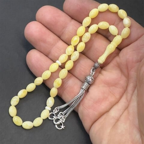 Akça Kaliningrad Damla Kehribar Tespih 5,5*8 (mm)-3