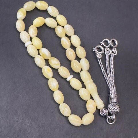 Akça Kaliningrad Damla Kehribar Tespih 5,5*8 (mm)-3