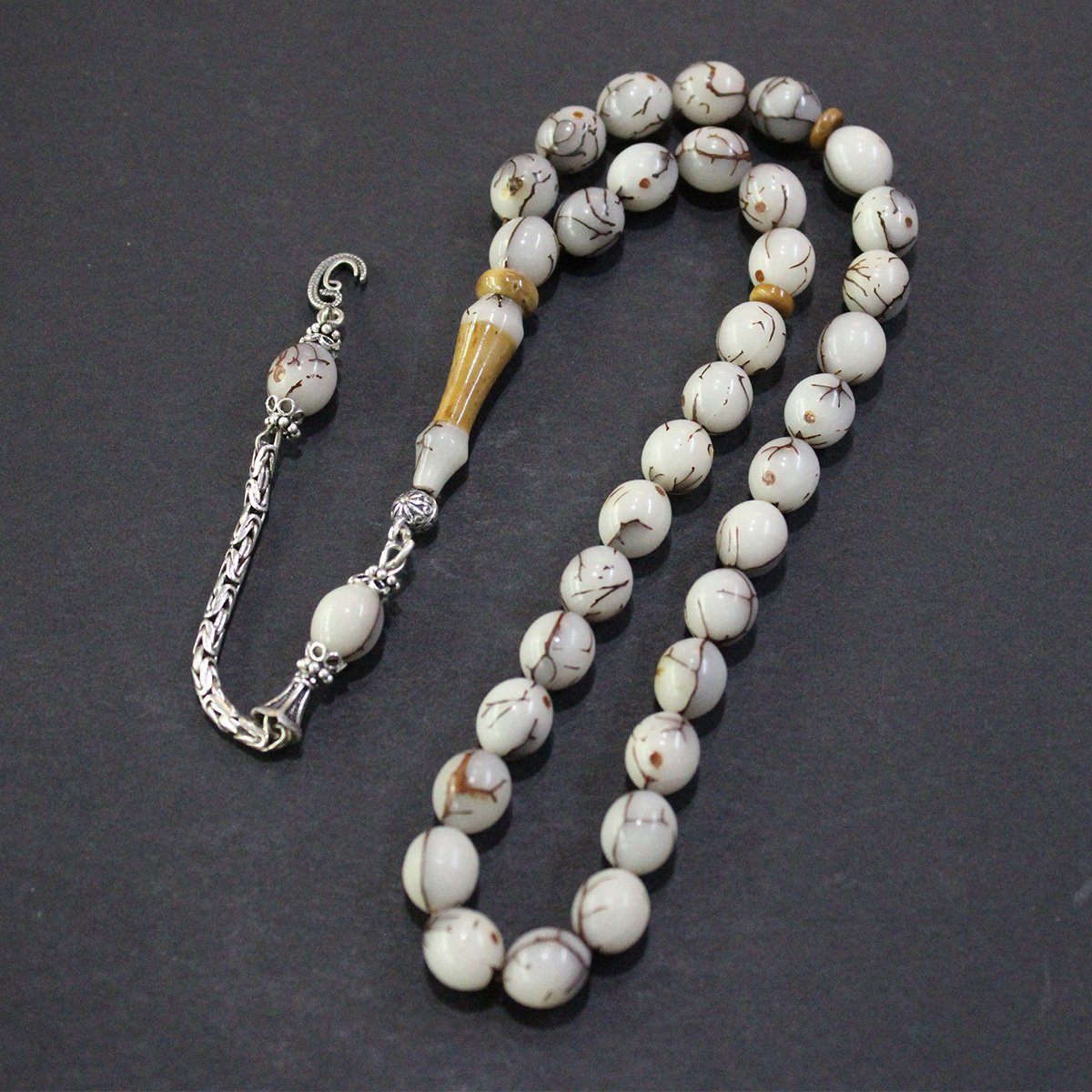 Kıbrıs Hurması Tespih Beyzi Model 8*10,5 (mm)