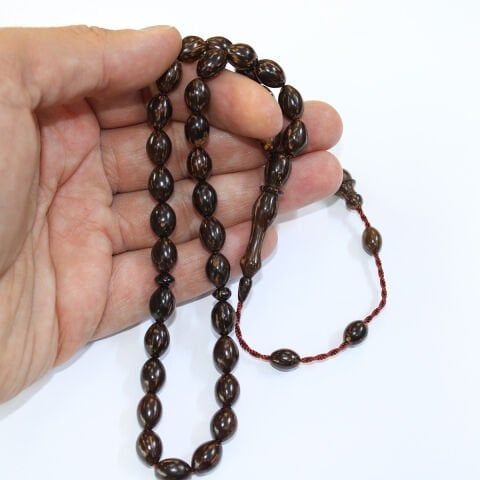 Sırçalı Kuka Tespih Arpa Kesim 7,5*11 (mm)