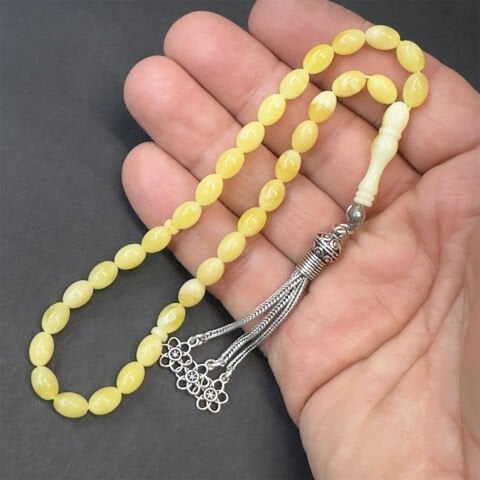 Kaliningrad Damla Kehribar Tespih 5,5*8 (mm)-4