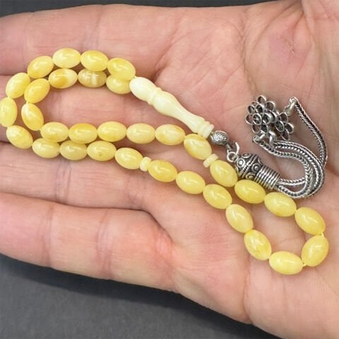 Kaliningrad Damla Kehribar Tespih 5,5*8 (mm)-4