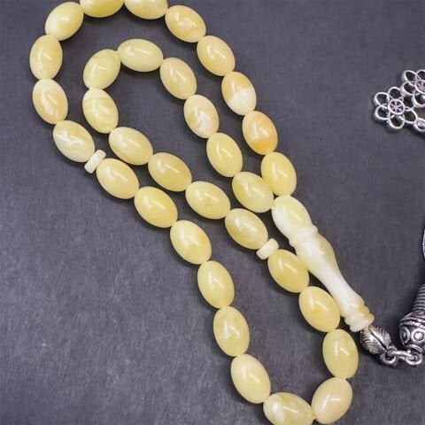 Kaliningrad Damla Kehribar Tespih 5,5*8 (mm)-4