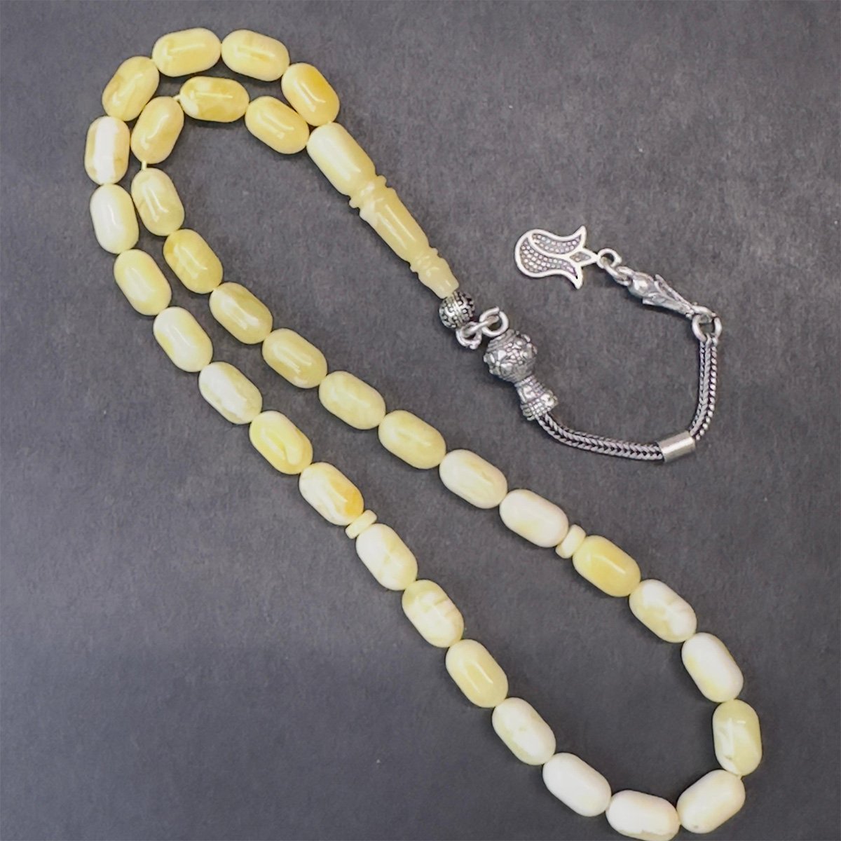 Akça Kaliningrad Damla Kehribar Tespih 5,5*9 (mm)