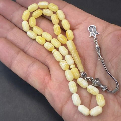 Akça Kaliningrad Damla Kehribar Tespih 5,5*9 (mm)