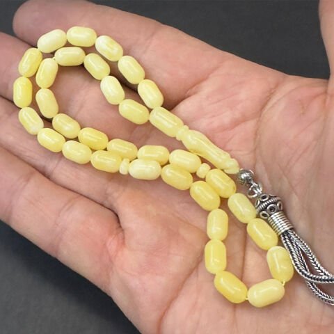 Akça Kaliningrad Damla Kehribar Tespih 5,5*9 (mm)-1