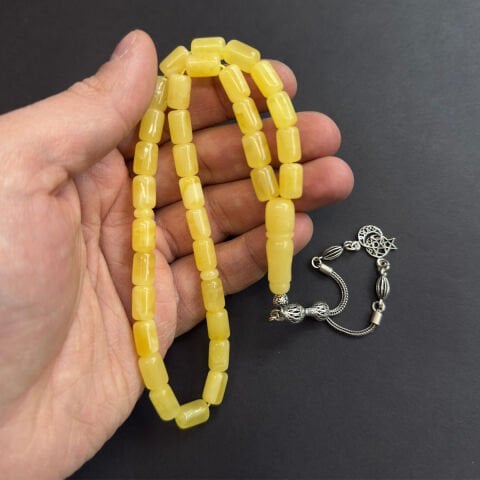 Kaliningrad Damla Kehribar Tespih 7*10 (mm)-1