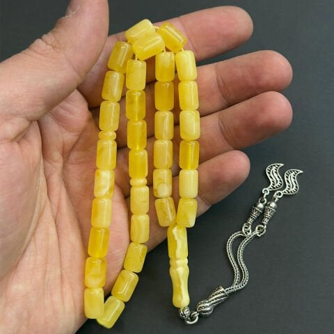 Kaliningrad Damla Kehribar Tespih 7*10 (mm)-2