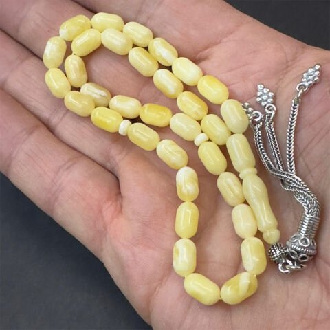 Akça Kaliningrad Damla Kehribar Tespih 5,5*9 (mm)-4