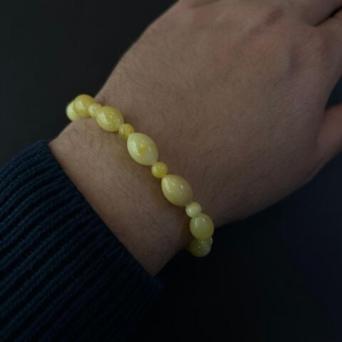 Kaliningrad Damla Kehribar Beyzi Model Bileklik 7 (gr)