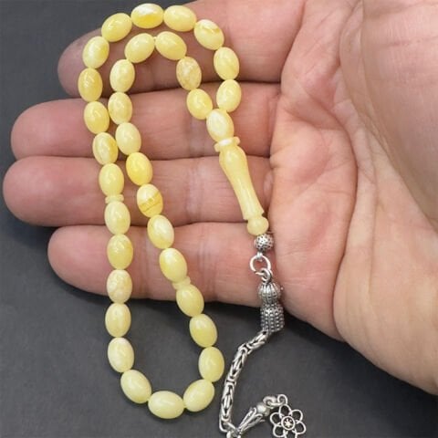 Akça Kaliningrad Damla Kehribar Tespih 6*8 (mm)