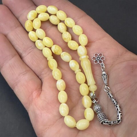 Akça Kaliningrad Damla Kehribar Tespih 6*8 (mm)