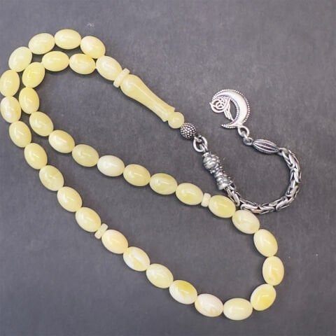 Akça Kaliningrad Damla Kehribar Tespih 6*8 (mm)-1