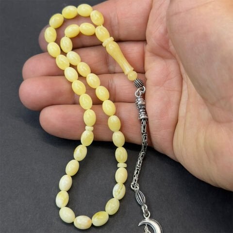 Akça Kaliningrad Damla Kehribar Tespih 6*8 (mm)-1