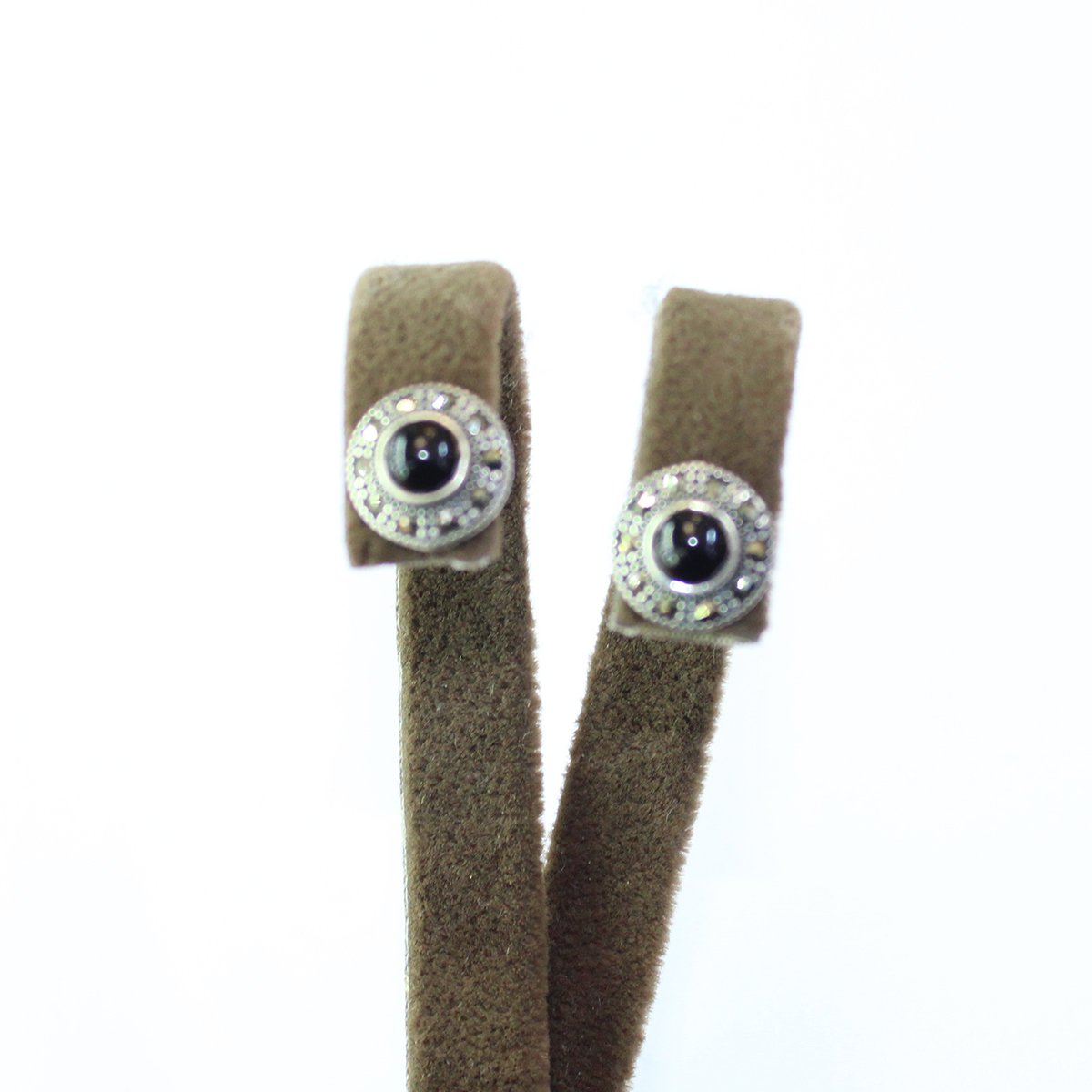 Gümüş Markazit Oltu Taşı Küpe Model No - 65