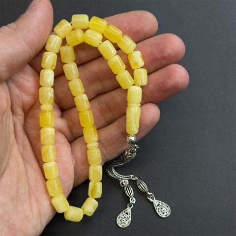 Kaliningrad Damla Kehribar Tespih 7*8,5 (mm)-1