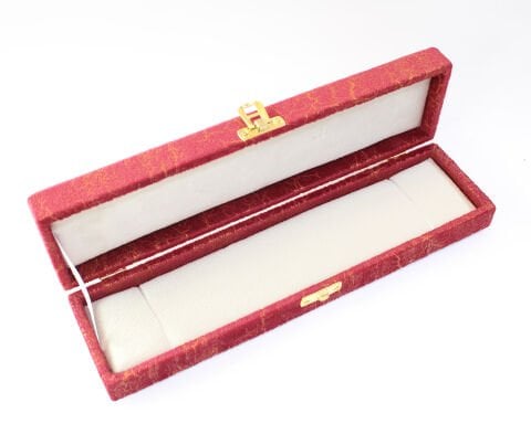 Premium Süet Kaplama Tespih Kutusu Gül Kurusu