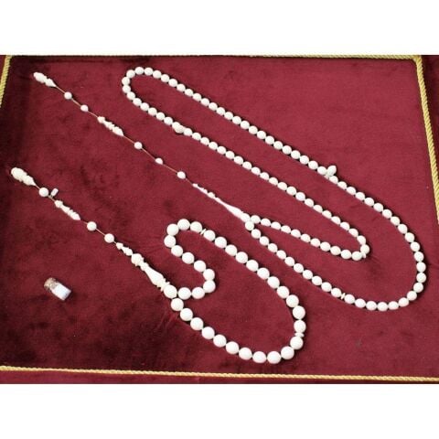 Usta İşçilikli Fil Dişi Set 33'lük & 99'luk Tespih