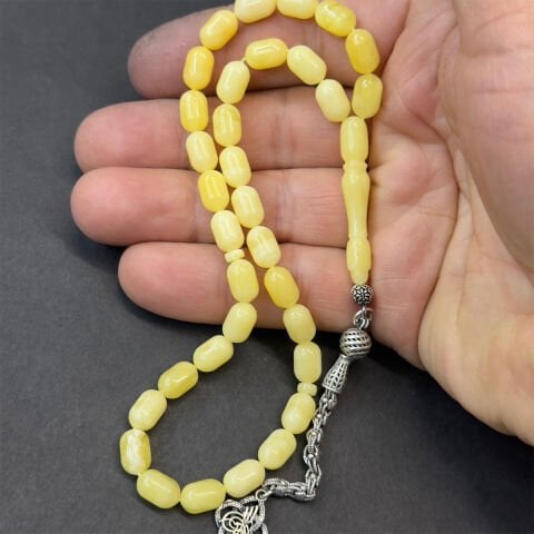 Akça Kaliningrad Damla Kehribar Tespih 6*9 (mm)