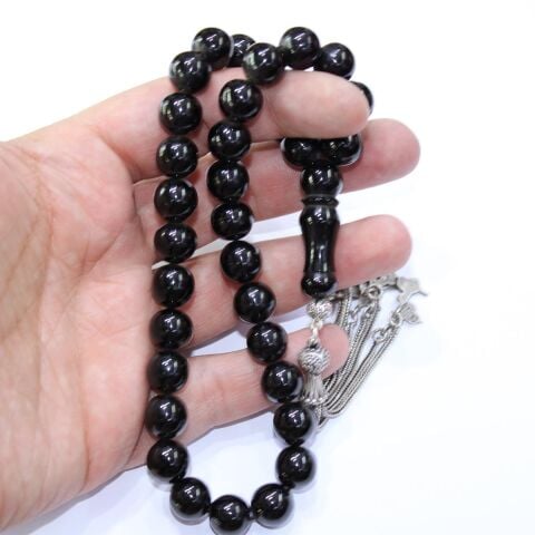 Oltu Taşı Tespih Küre Kesim 11 (mm)