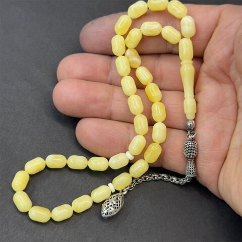 Akça Kaliningrad Damla Kehribar Tespih 6*9 (mm)-1