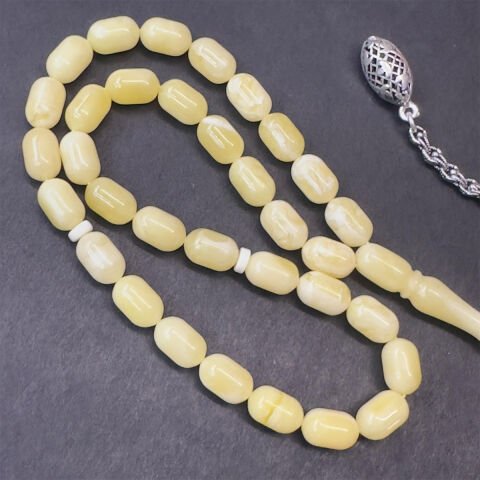 Akça Kaliningrad Damla Kehribar Tespih 6*9 (mm)-1