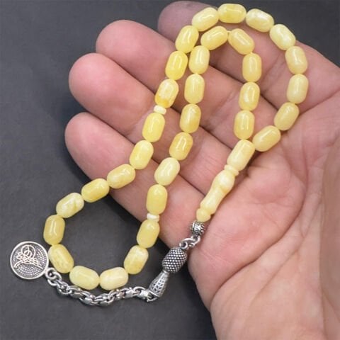 Akça Kaliningrad Damla Kehribar Tespih 6*9 (mm)-2