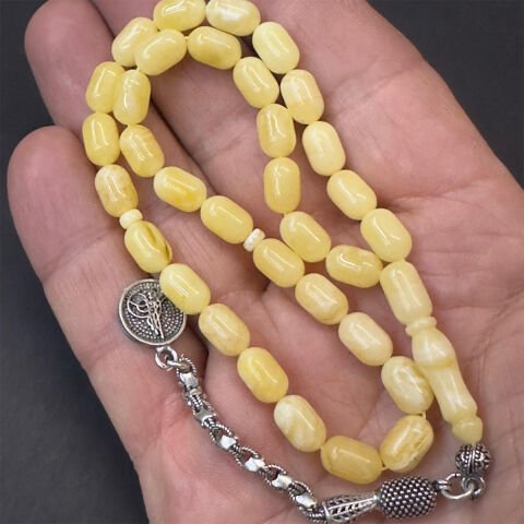 Akça Kaliningrad Damla Kehribar Tespih 6*9 (mm)-2