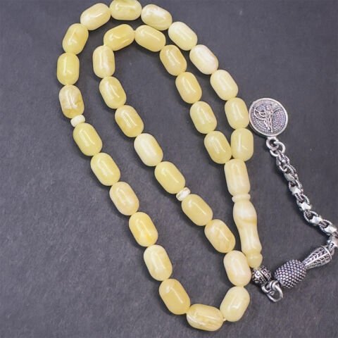 Akça Kaliningrad Damla Kehribar Tespih 6*9 (mm)-2