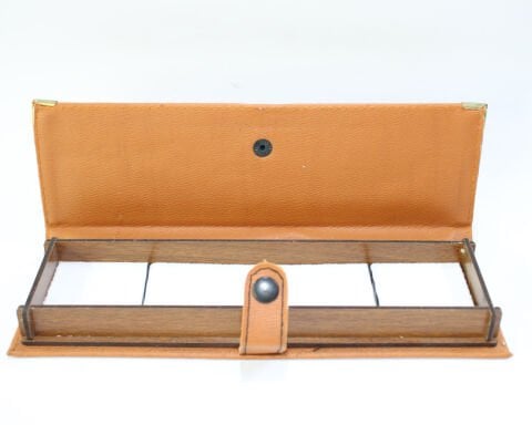 Taba Deri & Ahşap Tespih Kutusu