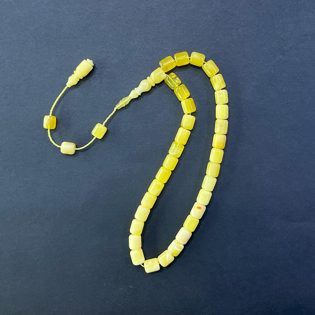 Yerli Atölye İşçiliği Kaliningrad Damla Kehribar Tespih 6*7 (mm)