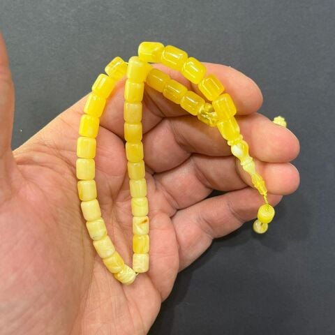 Yerli Atölye İşçiliği Kaliningrad Damla Kehribar Tespih 6*7 (mm)