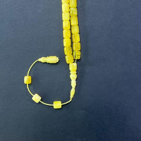 Yerli Atölye İşçiliği Kaliningrad Damla Kehribar Tespih 6*7 (mm)