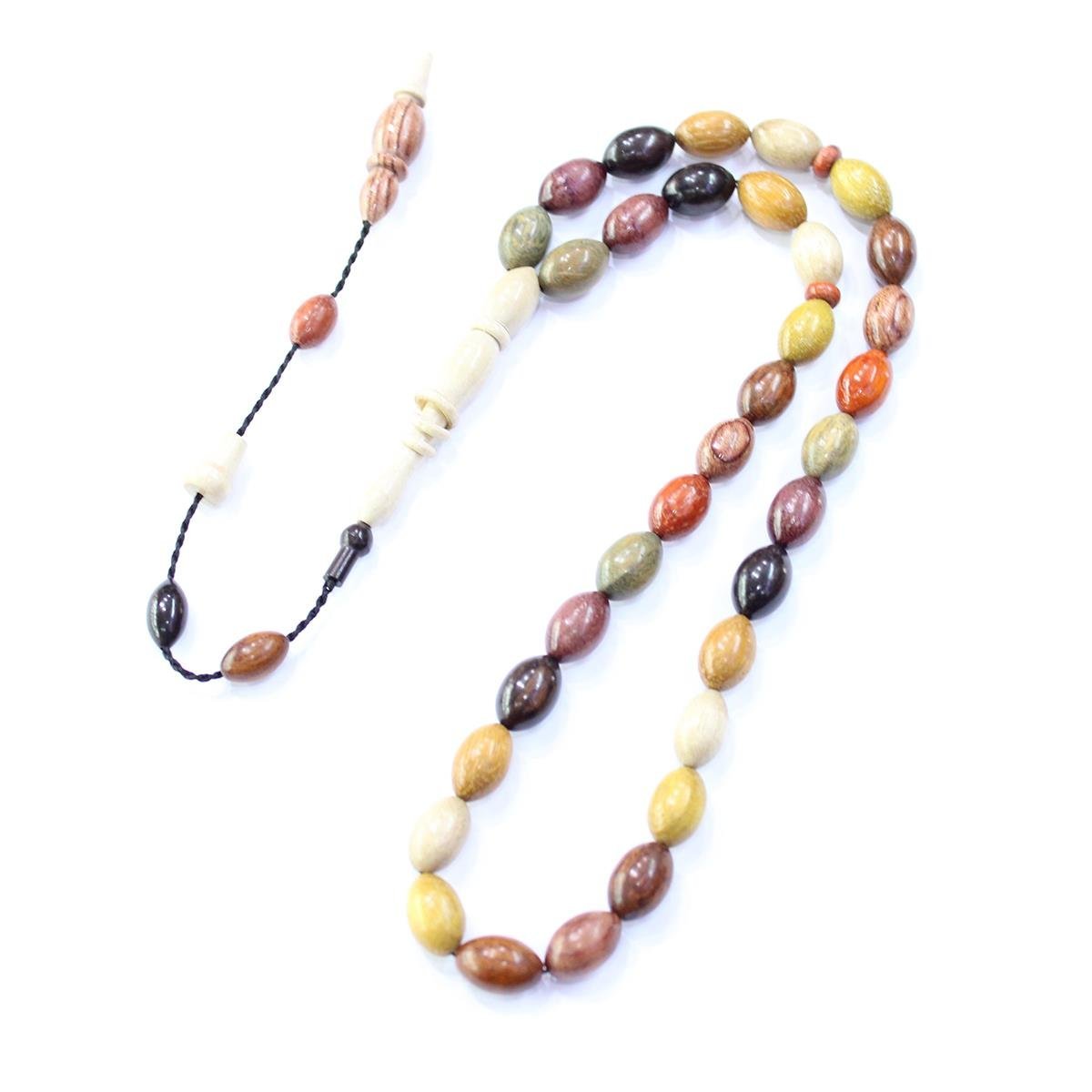 Yerli Atölye İşçiliği Beyzi Karma Ağaç Tespih 7,5:12 (mm)