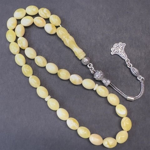 Akça Kaliningrad Damla Kehribar Tespih 6,5*8,5 (mm)