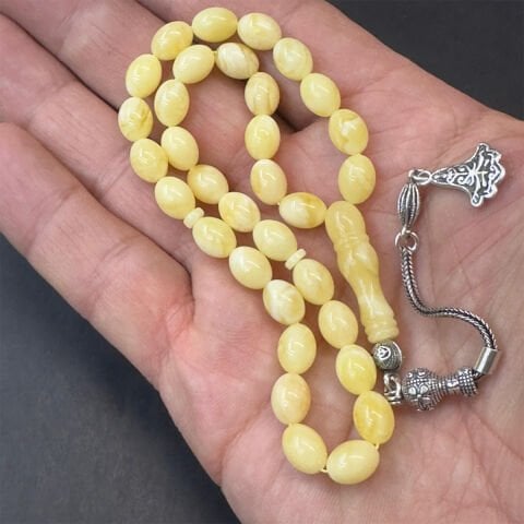 Akça Kaliningrad Damla Kehribar Tespih 6,5*8,5 (mm)