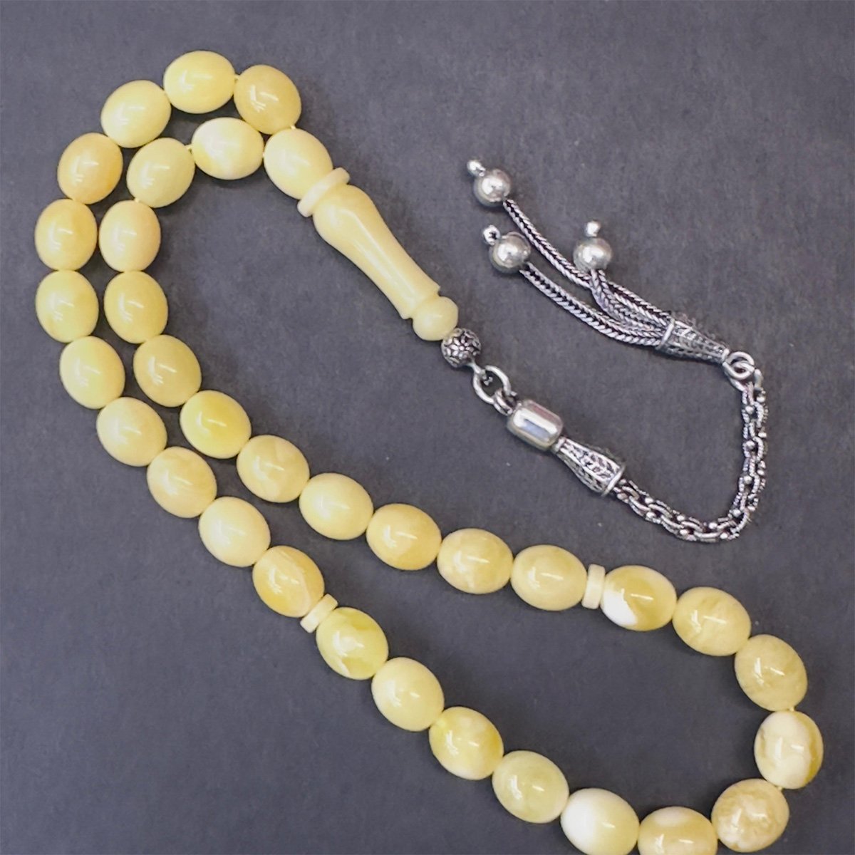 Akça Kaliningrad Damla Kehribar Tespih 7,5*9 (mm)