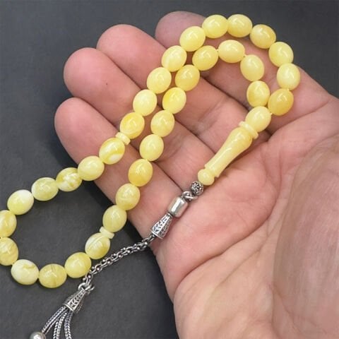 Akça Kaliningrad Damla Kehribar Tespih 7,5*9 (mm)