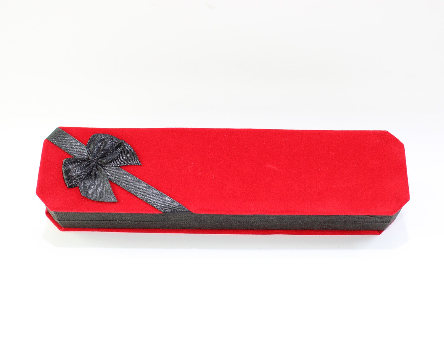 Kırmızı & Siyah Kadife Tespih Kutusu