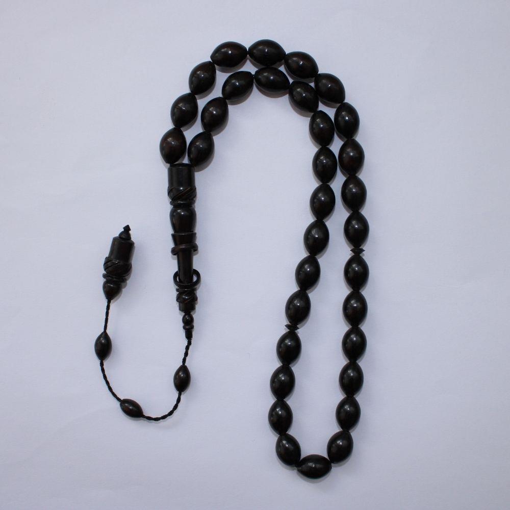 Abanoz Beyzi Kesim Tespih 7*11 (mm)