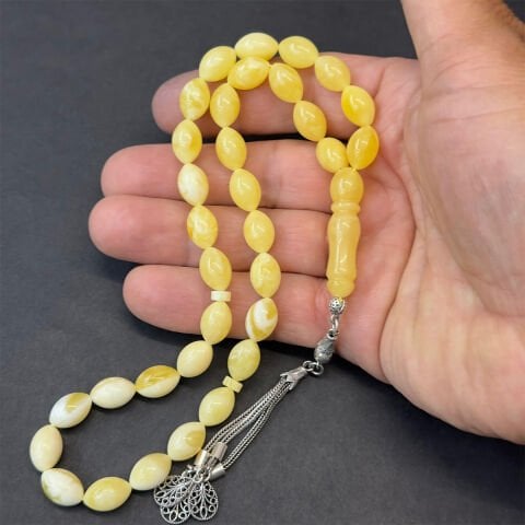 Akça Kaliningrad Damla Kehribar Tespih 8*12 (mm)