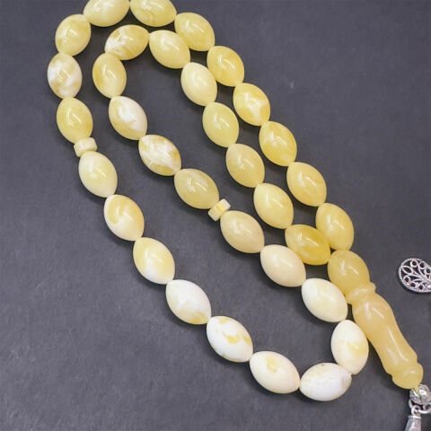 Akça Kaliningrad Damla Kehribar Tespih 8*12 (mm)