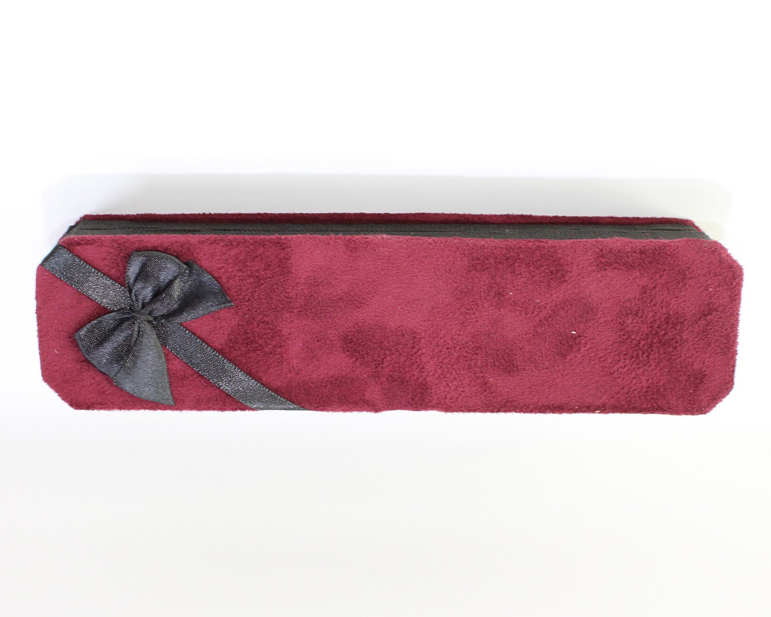 Bordo & Siyah Kadife Tespih Kutusu