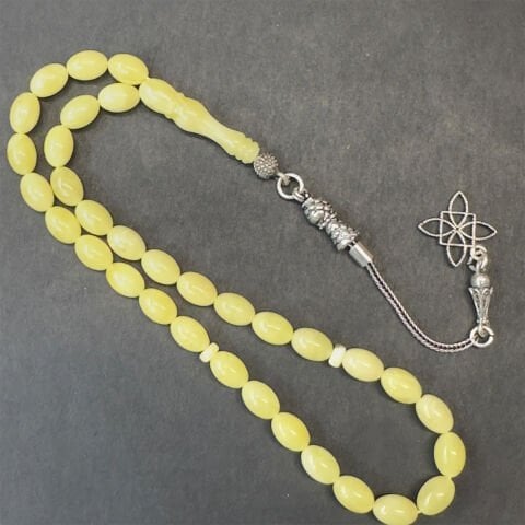 Kaliningrad Damla Kehribar Beyzi Tespih 5,5*8 (mm)-1