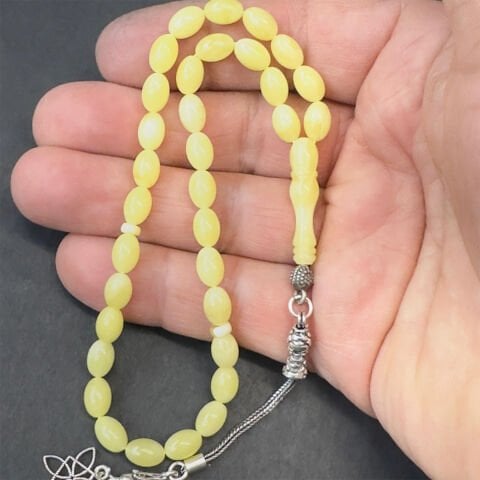 Kaliningrad Damla Kehribar Beyzi Tespih 5,5*8 (mm)-1